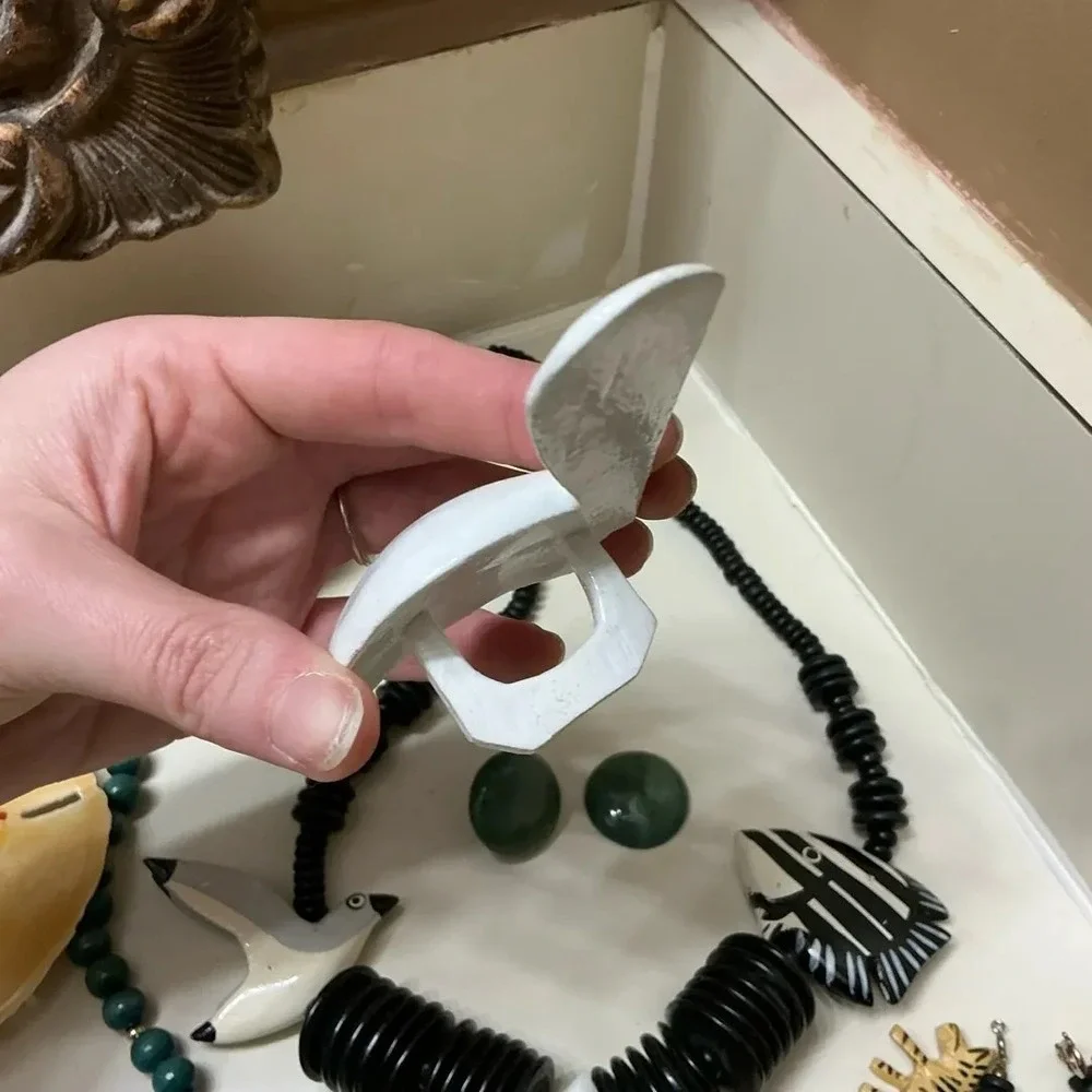 Florida Beachy Jewelry Lot Including Fish, Shells, Pelicans & Seagulls